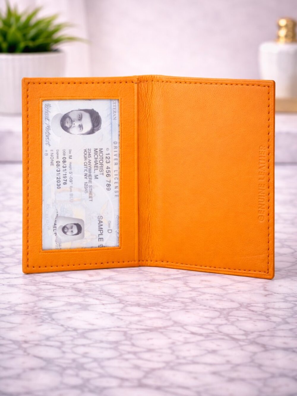 Men Credit Card Case ID Holder in Genuine Leather